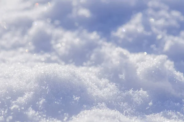 雪が太陽に光っていた 抽象的な雪のテクスチャです 美しい抽象雪背景 — ストック写真