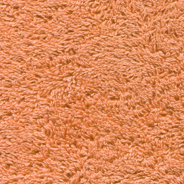 橙色浴巾的纹理 橙色毛巾背景 — 图库照片