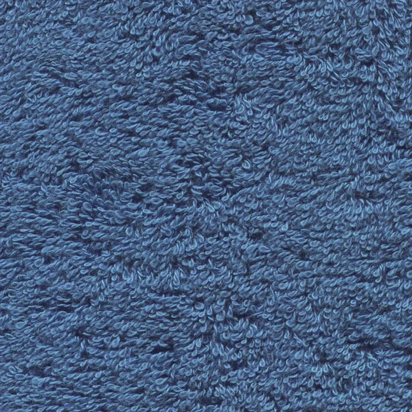 Kék Törölköző Felületi Háttér Durva Kék Törülközőt Textúra — Stock Fotó