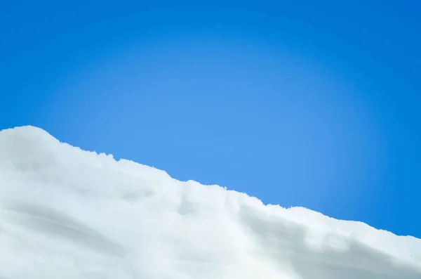 Schnee Schien Mit Der Sonne Schnee Hintergrund Aus Nächster Nähe — Stockfoto