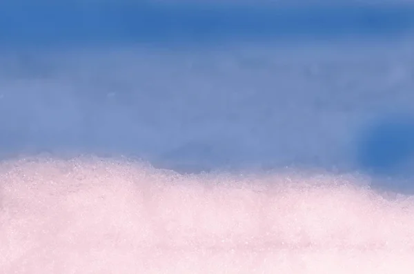 新鮮な雪のテクスチャ背景をピンクします 引き締まったピンク バレンタインの日ホリデイ テクスチャ — ストック写真