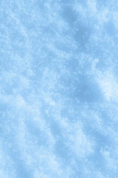 青のトーンで雪のテクスチャ 白い雪のテクスチャ 雪のドリフトと冬の背景 — ストック写真
