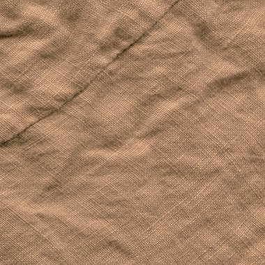 Kahverengi doku arka plan. Kahverengi doğal keten doku. Kahverengi kumaş doku 