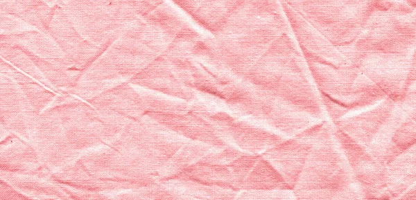 Surface pink texture. Pink linen background. Pink linen texture cloth