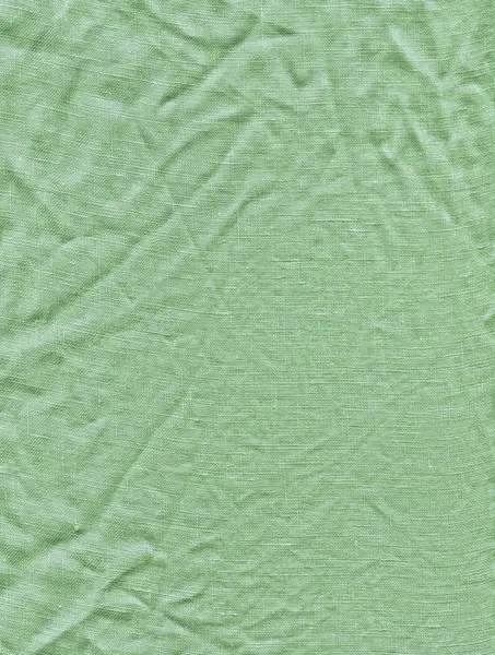 Zöld Szövet Felületén Hátteret Zöld Vászon Textúra Zöld Len Típusú — Stock Fotó