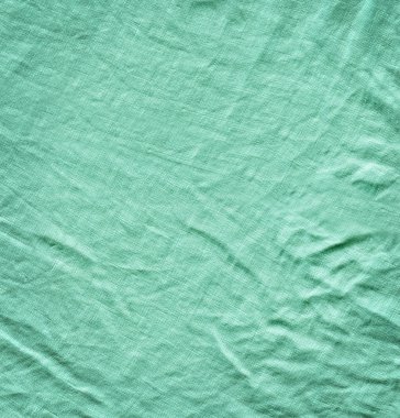 Turkuaz kumaş arka plan doku. Bir tekstil malzemesinden turkuaz arka plan