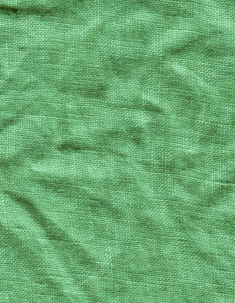 Zelená Látka Povrch Pro Pozadí Zelené Povlečení Texturu Zelené Lněné — Stock fotografie