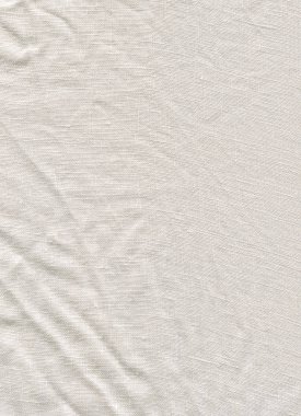 Beyaz keten tuval. Beyaz kumaş dokusu. Doğal keten beyaz arka plan