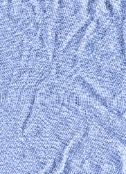青い布のテクスチャです 自然な風合いを持つ生地 ブルー キャンバスのテクスチャ — ストック写真