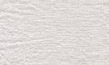Beyaz keten tuval. Beyaz kumaş dokusu. Doğal keten beyaz arka plan
