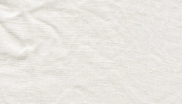 Beyaz Keten Tuval Beyaz Kumaş Dokusu Beyaz Tuval Doku Doğal — Stok fotoğraf