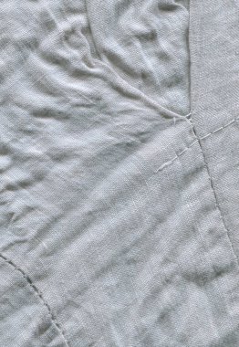 Keten Gri yüzeyi. Arka plan için gri keten dokusu. 