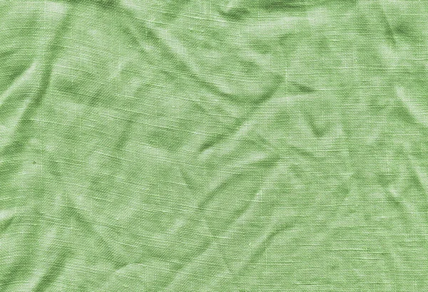 Superficie Del Tessuto Verde Sfondo Texture Lino Verde Sfondo Lino — Foto Stock