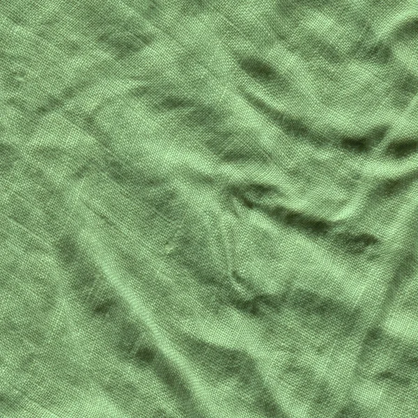 Sfondo Texture Lino Verde Superficie Del Tessuto Verde Sfondo — Foto Stock