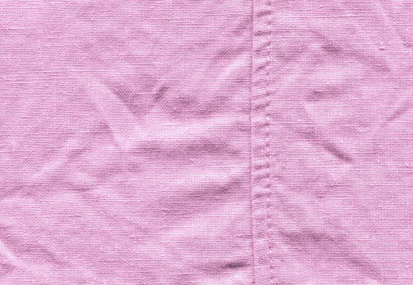 Surface pink texture. Pink linen background. Pink linen texture cloth