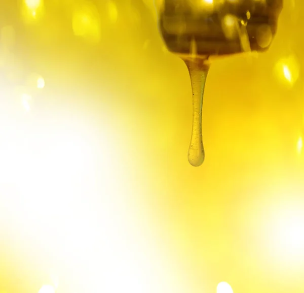 Медовая палочка с мёдом — стоковое фото