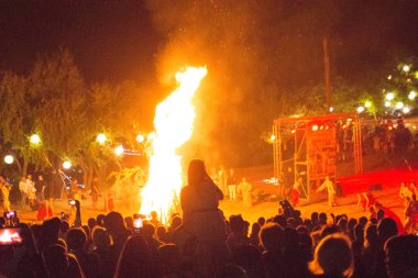 Nemirintsy halk tatilinde yangın gösterisi, Ukrayna Temmuz'da 6, 2019