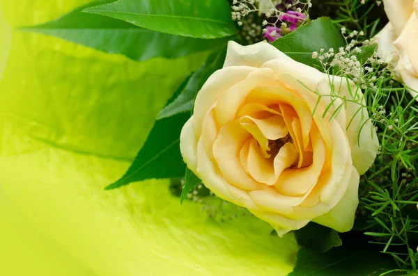 Hermoso Arreglo Floral Ramo Ramo Flores Rosas Coloridas —  Fotos de Stock