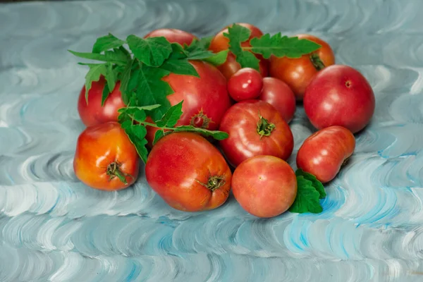 Tomato Varieties Have Name Amethyst Jewel Fresh Ripe Pink Beef — Stock Photo, Image