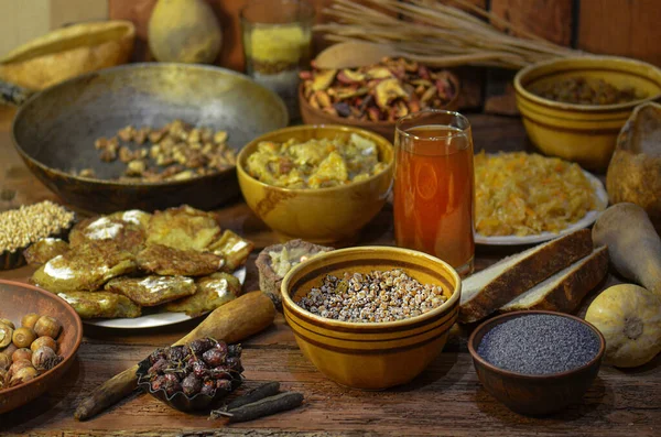 Compota Tradicional Ucraniana Navidad Frutas Secas Kutya Con Trigo Nueces — Foto de Stock