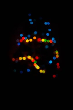 Parıltı odaklı ışık arkaplanı. Kopya alanı ile soyut dairesel bokeh arkaplanı. Soyut Bokeh gruplandırması