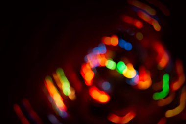 Parıltı odaklı ışık arkaplanı. Bokeh odaklı olmayan arkaplan