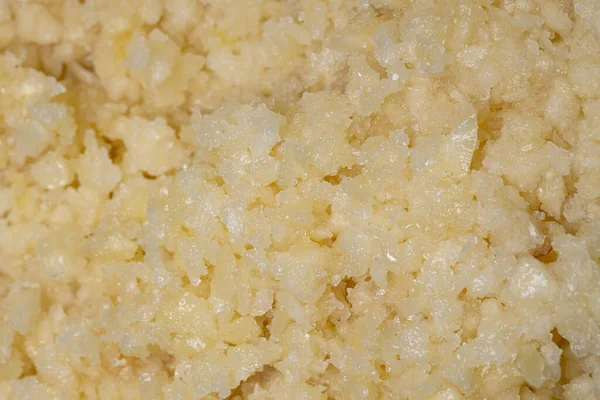 Homemade Seasoning Made Garlic Cooking Salt — Stock Photo, Image