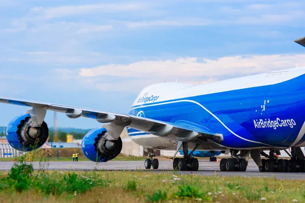 Luftbrücke Fracht Boeing Fracht Auf Dem Flughafen Von Krasnojarsk — Stockfoto