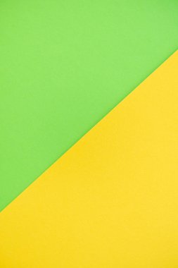 Kağıt arka plan iki renk sarı ve yeşil.