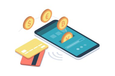 Güvenli ve kolay e-ödemeler finansal uygulamalar ve uluslararası para birimlerini kullanma Smartphone: bir kullanıcı onun smartphone üzerinde para alıyor