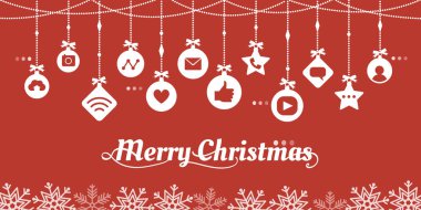 Neşeli Noel kutlama kavramı