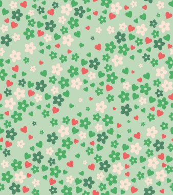 Renkli bahar desen çiçek vektör çizim ile