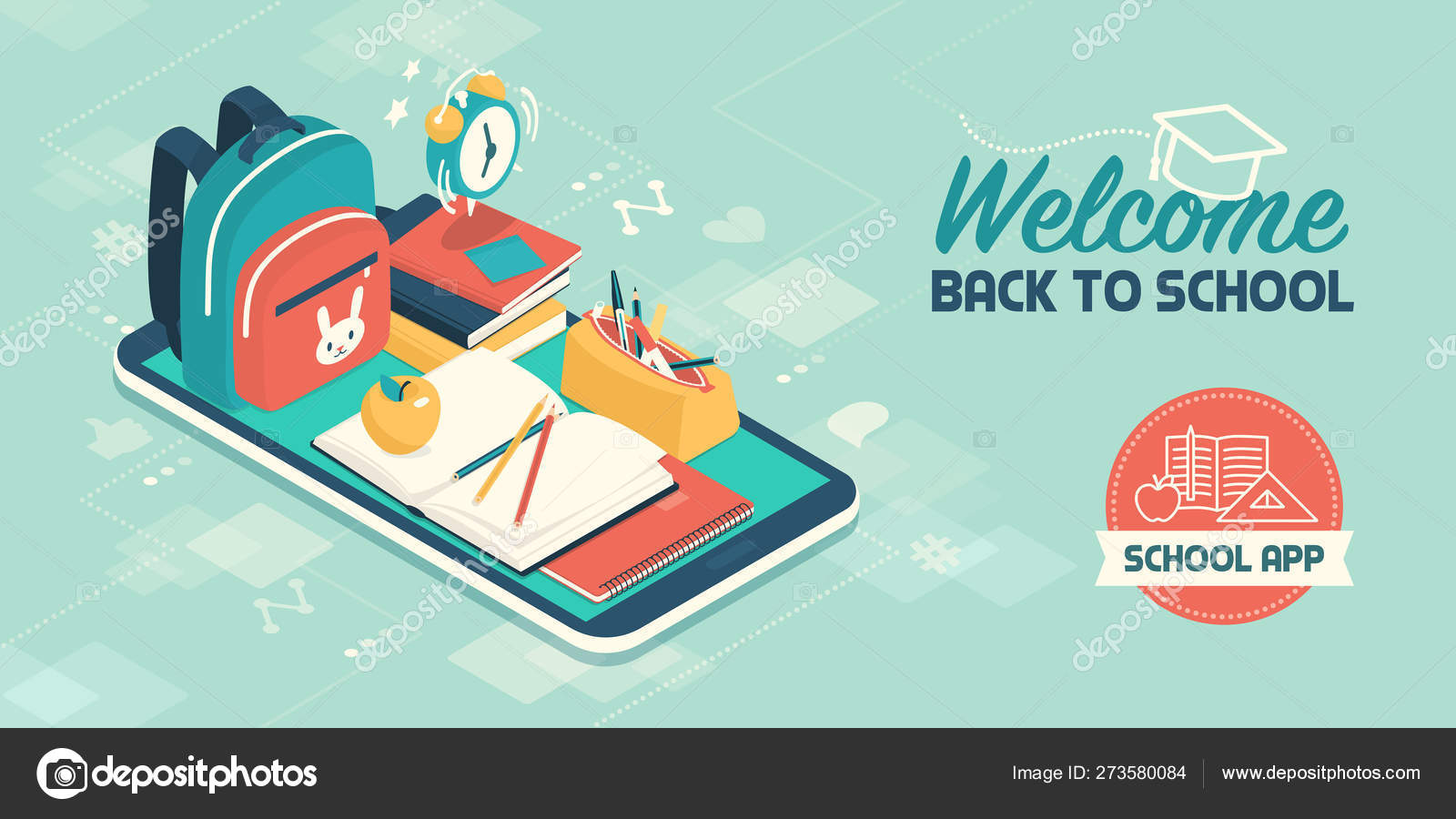 Back School Educational App Online Shopping School Items Educational