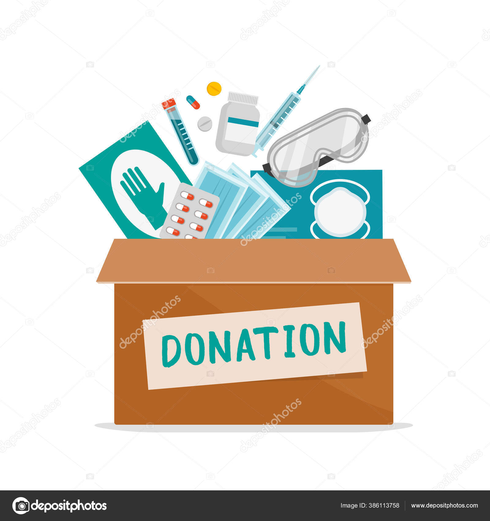 Medical Equipment Donation Coronavirus Covid Pandemic Donation Box