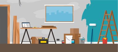 Ev yenileme ve iyileştirme: inşaat ve boyama