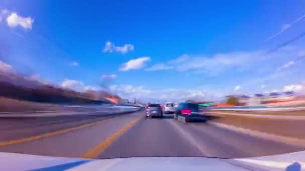 Open Weg Snelweg 401 Snelle Auto Hyper Vervallen Toronto Ontario — Stockvideo