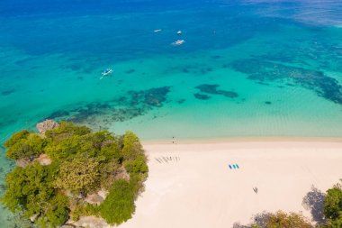 Beautiful Punta Bunga Beach on Boracay island, Philippines. clipart