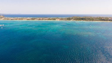 Sulu Denizi, Boracay adasının görünümü, Filipinler.