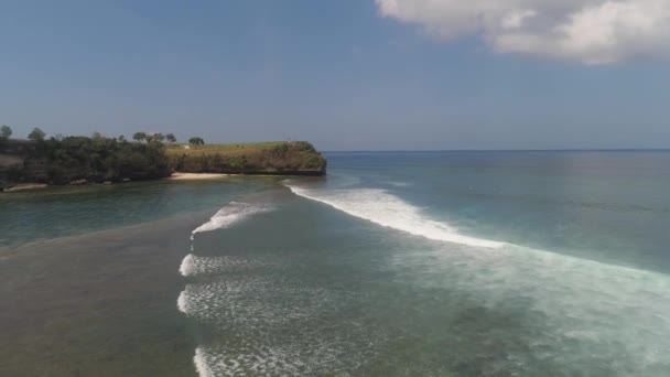 Surfers on the water surface — Stock Video