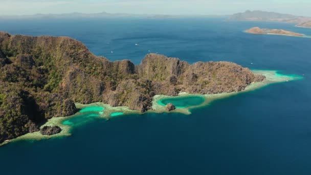 Tropical island Busuanga, Palawan, Philippines. — Stock Video