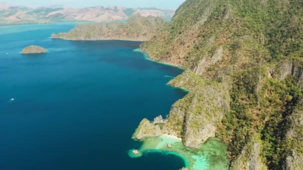 Trópusi sziget Busuanga, Palawan, Fülöp-szigetek. — Stock videók