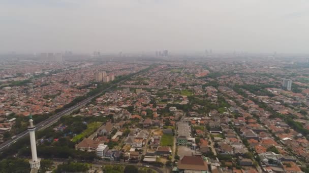 Surabaya hlavní město východní Jáva, indonésie — Stock video