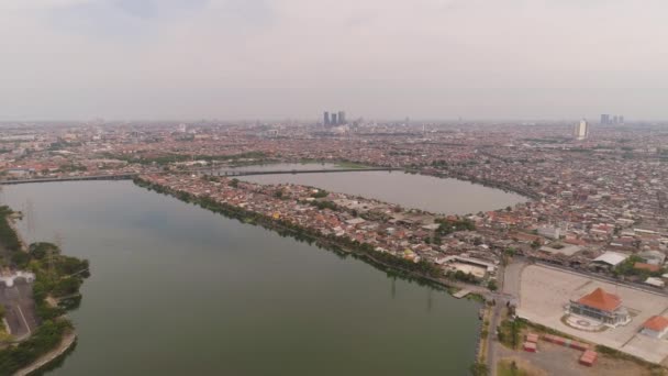 Surabaya capital leste java, indonésia — Vídeo de Stock