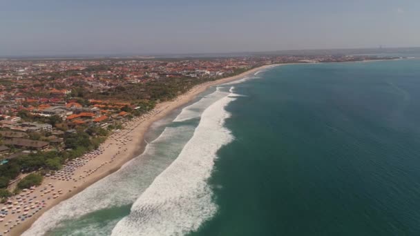 Vue aérienne plage, Bali, Kuta.
