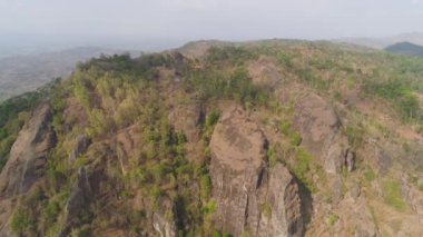 Dağ manzarası Jawa Adası, Endonezya.