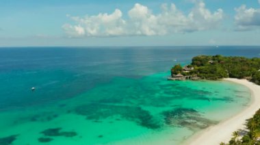 Güzel Punta Bunga Beach Boracay adasında, Filipinler.