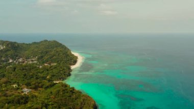 Boracay adası, yukarıdan görünümü.