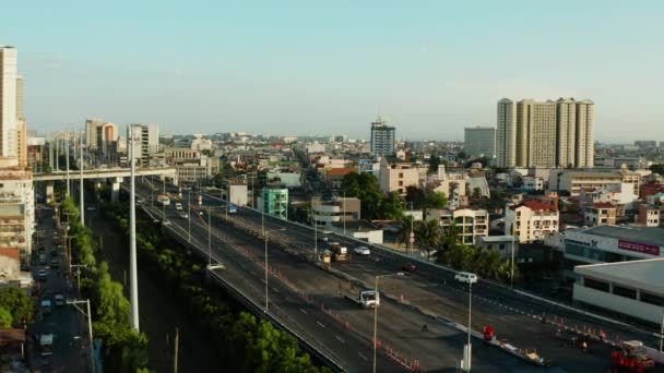 Autopista en Manila, Filipinas . — Vídeos de Stock