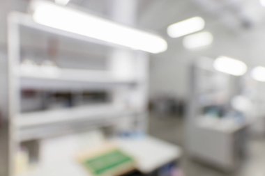 Bokeh ile yüksek teknoloji fabrika bulanıklık arka plan elektronik bileşenleri montaj salonu