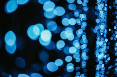 Soyut bulanıklık arka plan. Defokus ışıkları Bokeh ile Noel ağacı